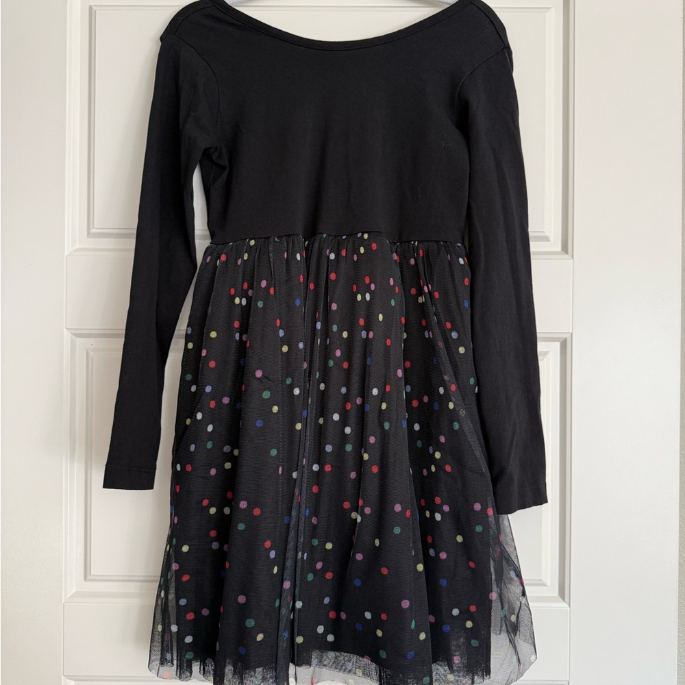 🆕 Hanna Andersson Black Polka Dot Kids Dress